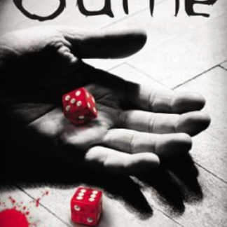 Game cover. Dice and blood in an open hand.