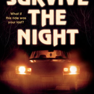 Survive the night cover. Headlights in the dark.