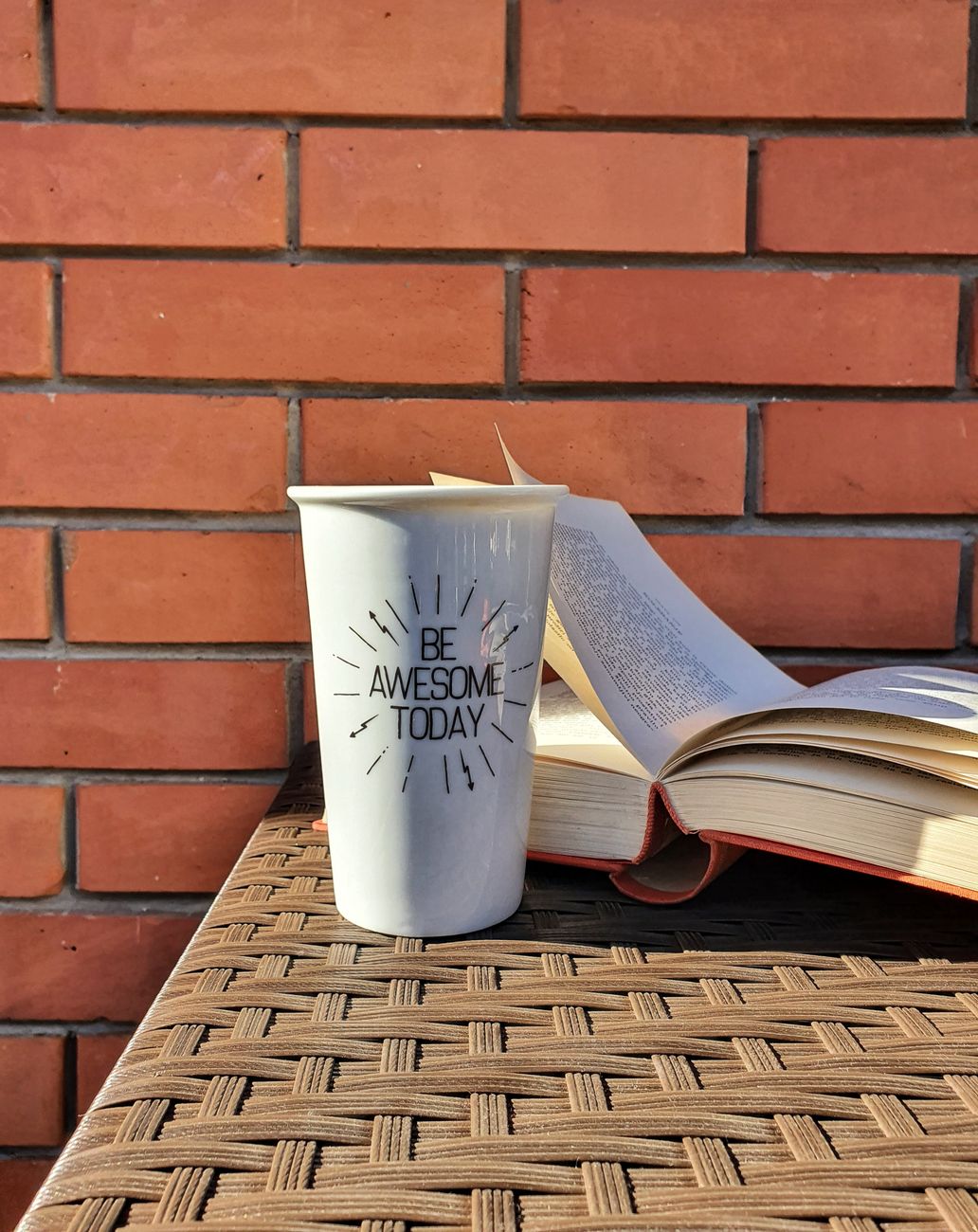 white cup on the table